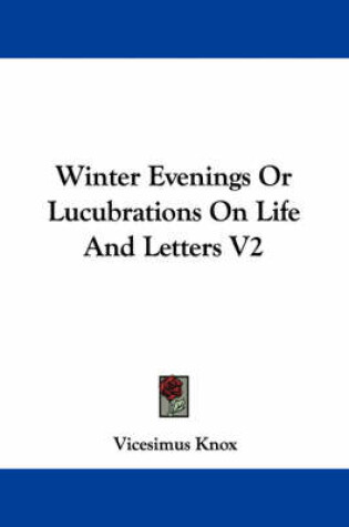 Cover of Winter Evenings or Lucubrations on Life and Letters V2