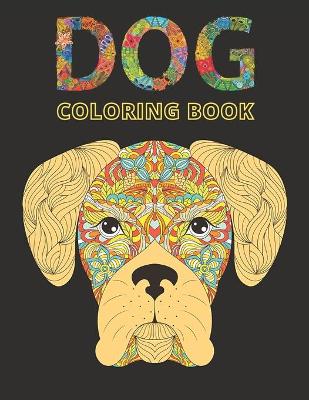 Book cover for Dog Coloring Book