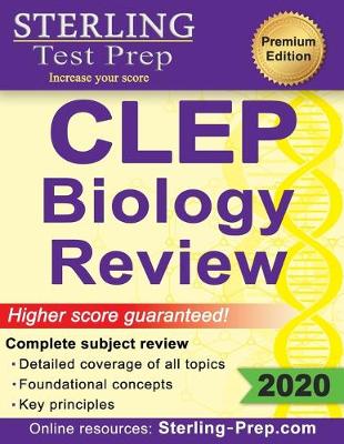 Book cover for Sterling Test Prep CLEP Biology Review