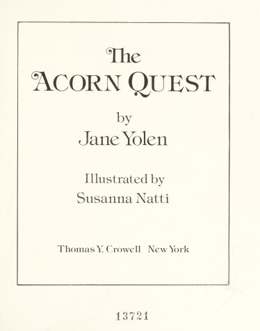 Book cover for The Acorn Quest