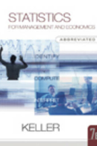 Cover of Statistics for Management and Economics, Abbreviated Edition (with CD-ROM and Infotrac)