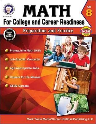 Book cover for Math for College and Career Readiness, Grade 8