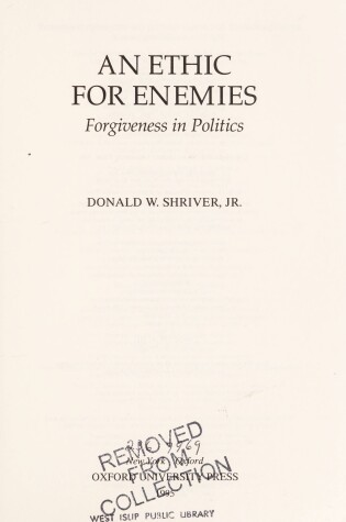 Cover of An Ethic for Enemies