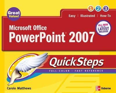 Cover of Microsoft Office PowerPoint 2007 QuickSteps