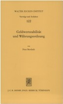 Book cover for Geldwertstabilitat Und Wahrungsordnung