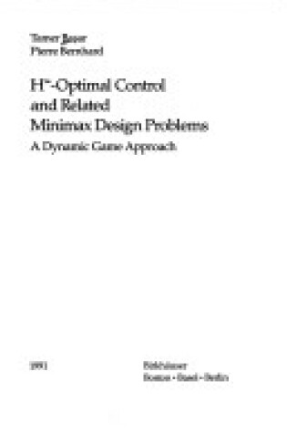 Cover of H(infinity)-Optimal Control and Related ...