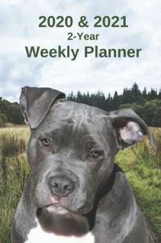 Cover of 2020 & 2021 Weekly Planner - Two Year Appointment Book Gift - Two-Year Agenda Notebook for Dog Owners - 2-Year