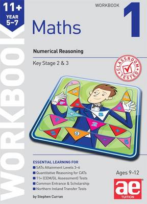 Book cover for 11+ Maths Year 5-7 Workbook 1