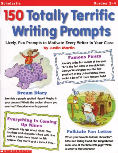 Book cover for 150 Totally Terrific Writing Prompts