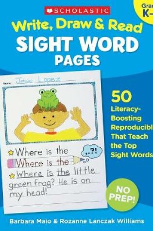 Cover of Write, Draw & Read Sight Word Pages