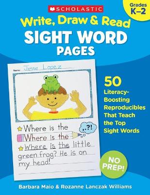 Book cover for Write, Draw & Read Sight Word Pages