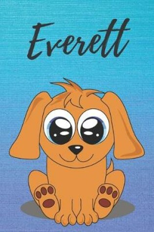 Cover of Everett dog coloring book / notebook / journal / diary