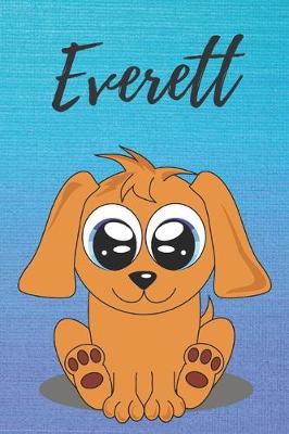 Book cover for Everett dog coloring book / notebook / journal / diary