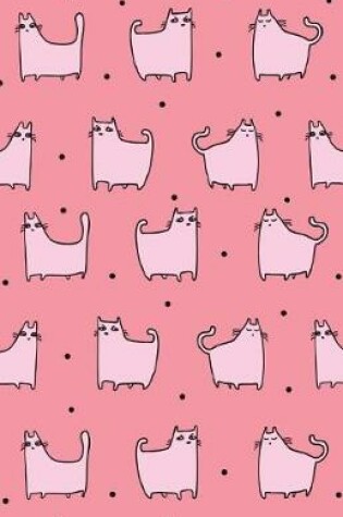 Cover of Bullet Journal for Cat Lovers - Funny Cat Pattern in Pink