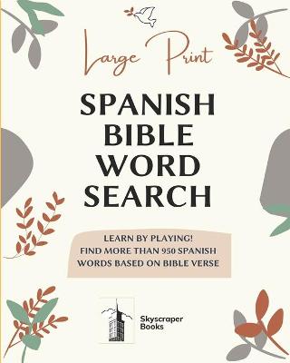 Book cover for Large Print Spanish Bible Word Search