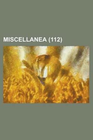 Cover of Miscellanea (112)