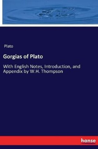 Cover of Gorgias of Plato