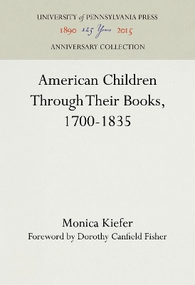 Book cover for American Children Through Their Books, 1700-1835