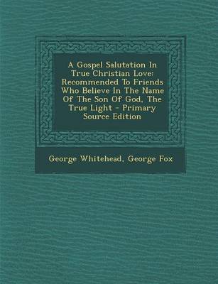 Book cover for A Gospel Salutation in True Christian Love