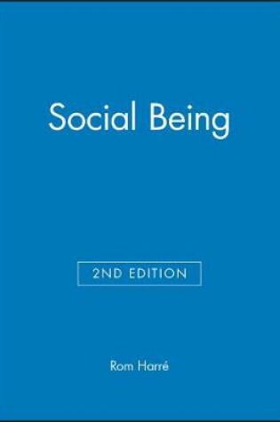 Cover of Social Being