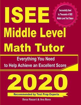 Book cover for ISEE Middle Level Math Tutor