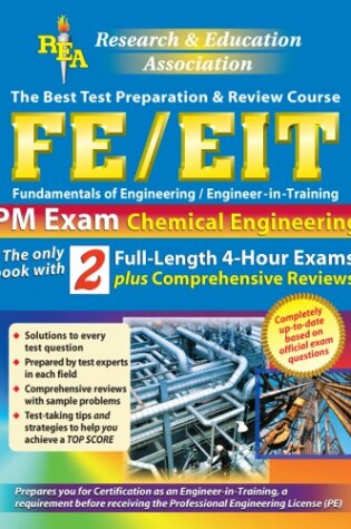 Cover of Fe-EIT PM - Chemical Engineering (Rea) - The Best Test Prep for the EIT Exam