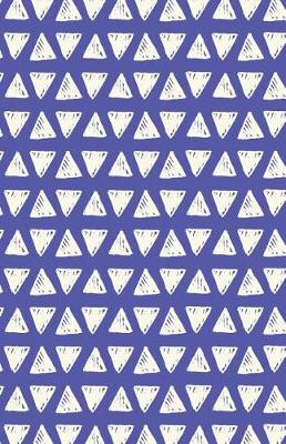 Cover of Journal Notebook Sketchy White Triangles On Purple