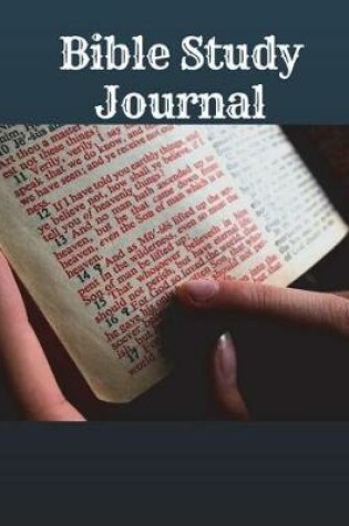 Cover of Bible Study Journal. 8x10, 100 Pages