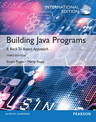 Book cover for Building Java Programs, plus MyProgrammingLab with Pearson eText