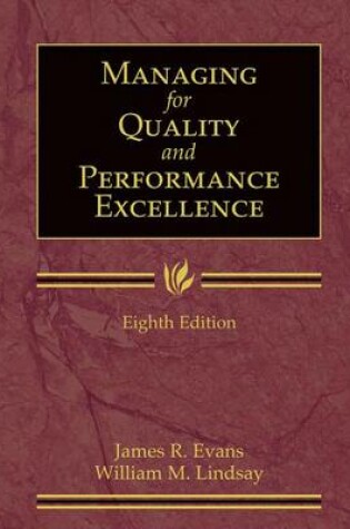 Cover of Managing for Quality and Performance Excellence (Book Only)