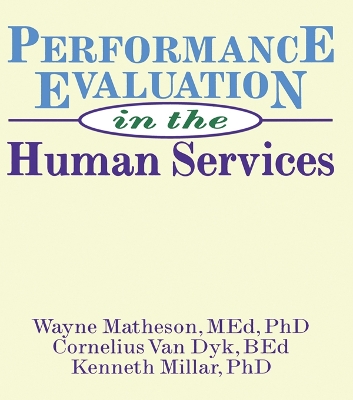 Book cover for Performance Evaluation in the Human Services