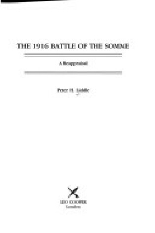 Cover of The 1916 Battle of the Somme