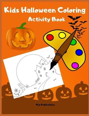 Book cover for Kids Halloween Coloring Activity Book