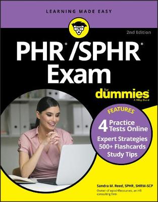 Book cover for PHR/SPHR Exam For Dummies with Online Practice