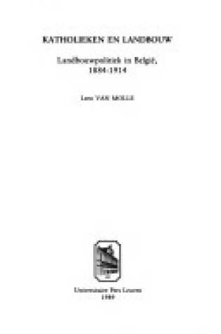 Cover of Katholieken En Landbouw