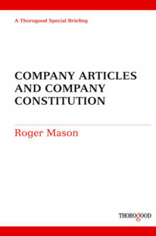 Cover of Company Articles and Company Constitution