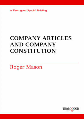 Book cover for Company Articles and Company Constitution