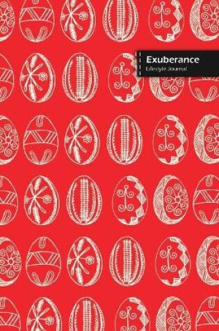 Cover of Exuberance Lifestyle Journal, Wide Ruled Write-in Dotted Lines, (A5) 6 x 9 Inch, Notebook, 288 pages (144 shts) (Red)