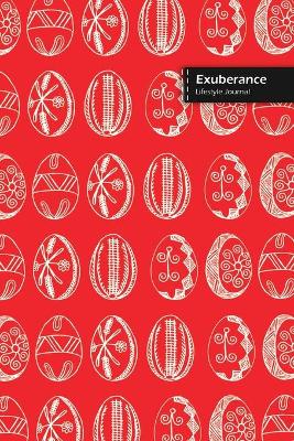 Book cover for Exuberance Lifestyle Journal, Wide Ruled Write-in Dotted Lines, (A5) 6 x 9 Inch, Notebook, 288 pages (144 shts) (Red)