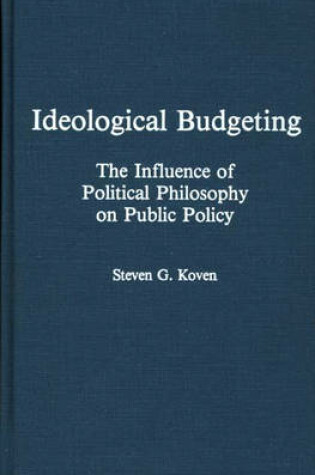 Cover of Ideological Budgeting