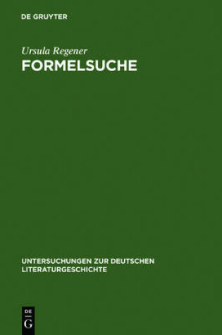 Cover of Formelsuche