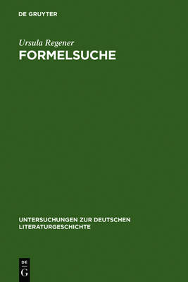 Book cover for Formelsuche