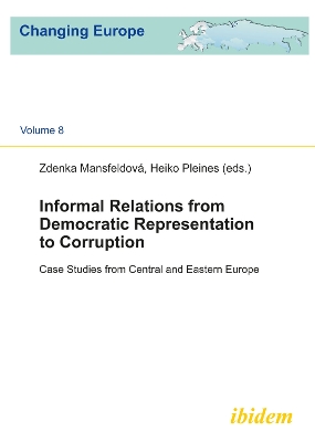 Book cover for Informal Relations from Democratic Representatio - Case studies from Central and Eastern Europe