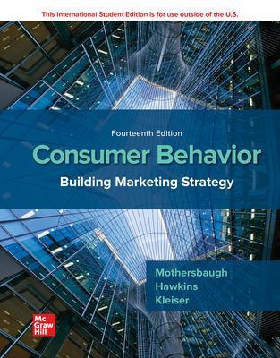 Book cover for ISE Consumer Behavior: Building Marketing Strategy