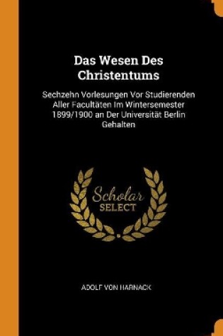 Cover of Das Wesen Des Christentums