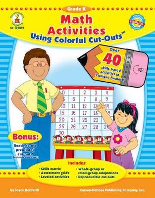 Book cover for Math Activities Using Colorful Cut-Outs(tm), Grade K