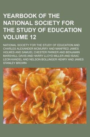 Cover of Yearbook of the National Society for the Study of Education Volume 12