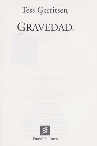 Cover of Gravedad