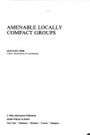 Cover of Amenable Locally Compact Groups