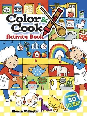 Book cover for Color & Cook Activity Book with 50 Stickers!